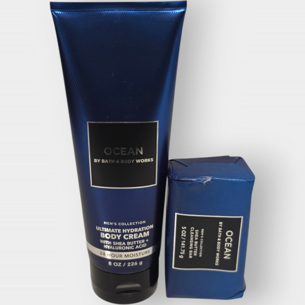 Bath & Body Works  OCEAN Body Cream Lotion Moisturizer Men 8 oz NEW